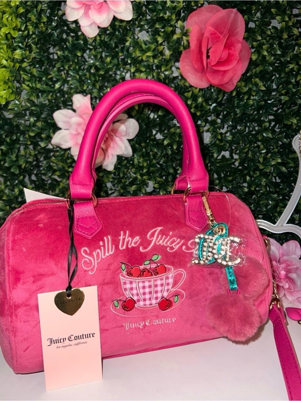 🩷🍒 Juicy couture sweet tea party satchel